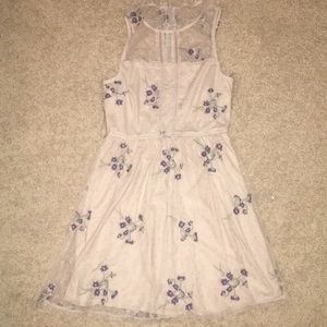 Nude flower dress